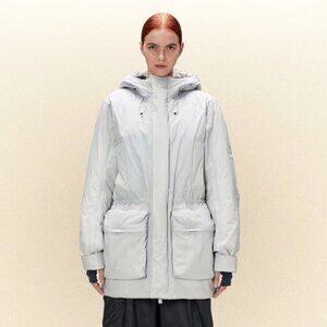 Unisex Rains Vardo Parka in Ash NWT